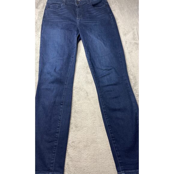 PAIGE Hoxton Ultra Skinny Jeans Size 30 Blue Dark‎ Wash Mid Rise Stretch - Picture 2 of 11